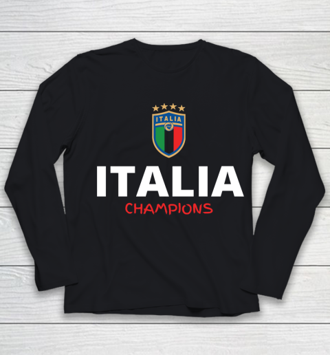 Italia Champions, Italy Euro 2020 Champions, Italy Football Team Youth Long Sleeve