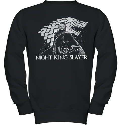 Arya Stark Night King Slayer Signature Youth Sweatshirt