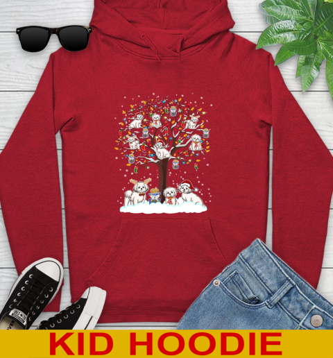 Maltese dog pet lover light christmas tree shirt 138