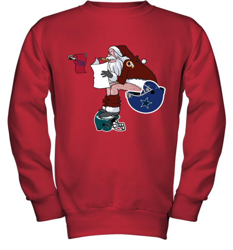 Santa Claus Washington Redskins Shit On Other Teams Christmas Youth Sweatshirt