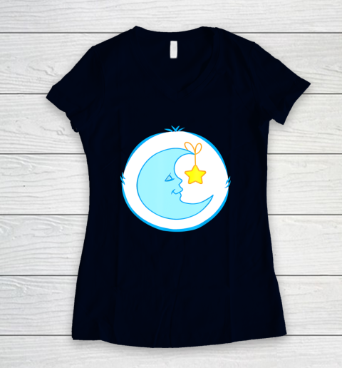 Bedtime Care For Bear Bed time For Bear Costume Women's V-Neck T-Shirt 2