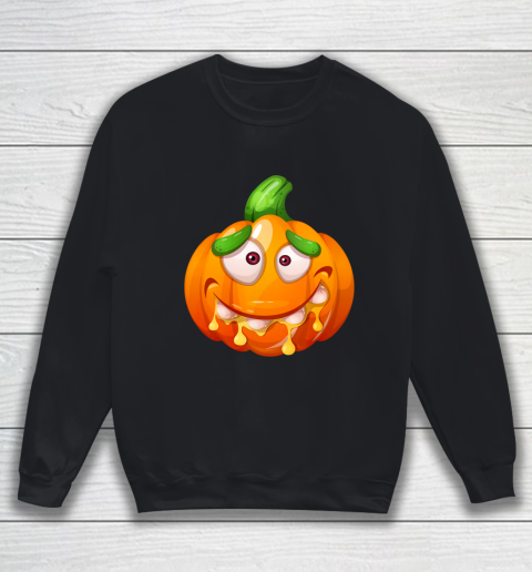 Crazy Funny Pumpkin Monster for Halloween Sweatshirt