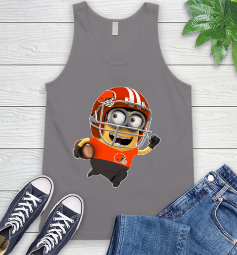 NFL Cleveland Browns Minions Disney Football Sports Tank Top 7