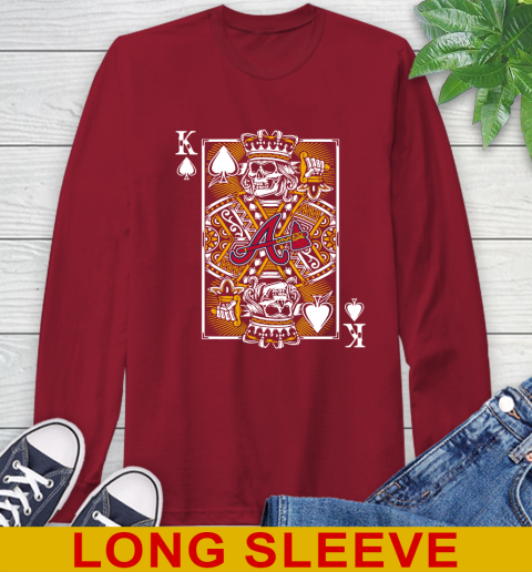 Atlanta Braves MLB Baseball The King Of Spades Death Cards Shirt Long Sleeve T-Shirt 9