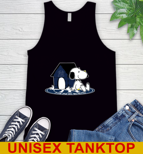 MLB Baseball New York Yankees Snoopy The Peanuts Movie Shirt Tank Top 2