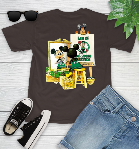 NBA Basketball Boston Celtics Mickey Drawing Shirt 99