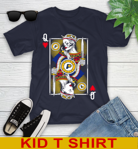 NBA Basketball Indiana Pacers The Queen Of Hearts Card Shirt Youth T-Shirt 2