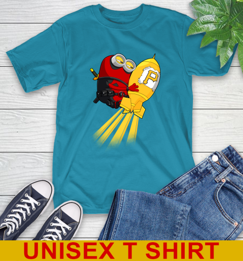 MLB Baseball Pittsburgh Pirates Deadpool Minion Marvel Shirt T-Shirt 9