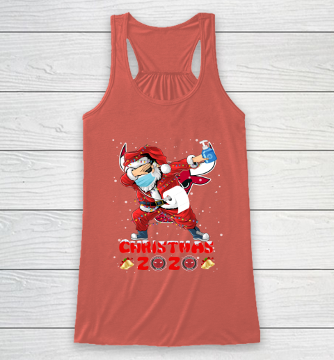 Chicago Bulls Funny Santa Claus Dabbing Christmas 2020 NBA Racerback Tank 3