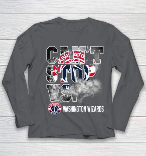 NBA Washington Wizards Basketball Can't Stop Vs Youth Long Sleeve 6