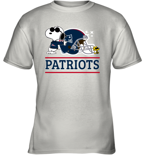 The New England Patriots Joe Cool And Woodstock Snoopy Mashup Youth T-Shirt