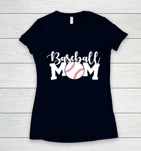 Zaailing linnen zwak Mother's Day Funny Gift Ideas Apparel Baseball Mom Shirt, Mom Shirts With  Sayings, Mom Shirt Funny Women's V-Neck T-Shirt | Tee For Sports