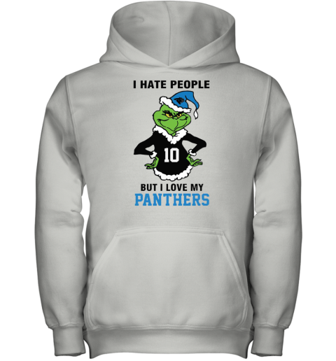 I Hate People But I Love My Panthers Carolina Panthers NFL Teams Youth Hoodie