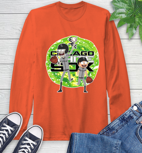 MLB Chicago White Sox Rick And Morty Baseball Sports Long Sleeve T-Shirt 5