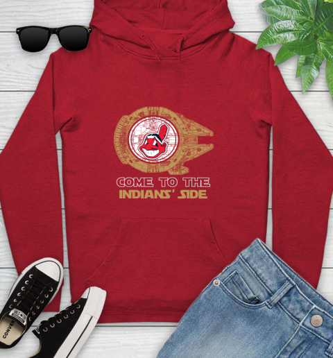 MLB Come To The Cleveland Indians Side Star Wars Baseball Sports Youth Hoodie 12