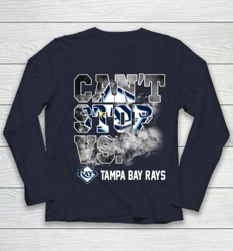 MLB Tampa Bay Rays Baseball Can't Stop Vs Rays Youth Long Sleeve 2