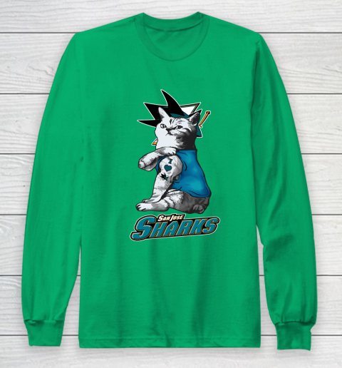 San jose sharks cat shirt hot sale