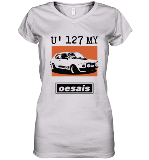 U' 127 My Oesais 127 Abarth Car Oesais Women's V-Neck T-Shirt