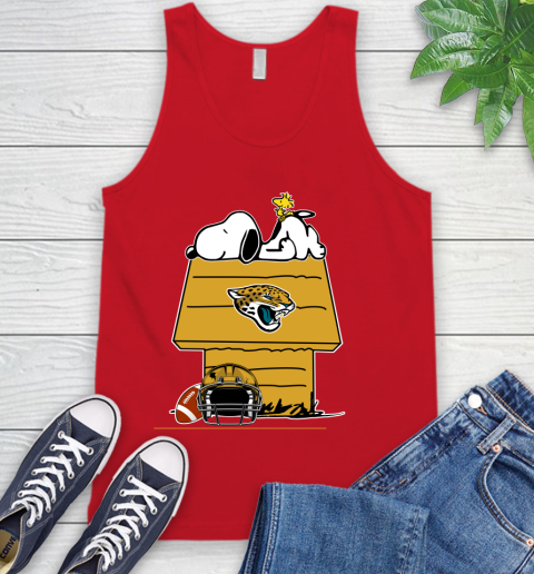 Jacksonville Jaguars NFL Football Snoopy Woodstock The Peanuts Movie Tank Top 7 Jacksonville Jaguars NFL Football Snoopy Woodstock The Peanuts Movie Tank Top - Image 7