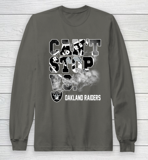 NFL Oakland Raiders Can't Stop Vs Long Sleeve T-Shirt 5