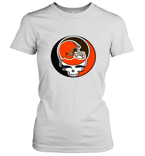 NFL Team Cleveland Browns x Grateful Dead Logo Band Women's T-Shirt