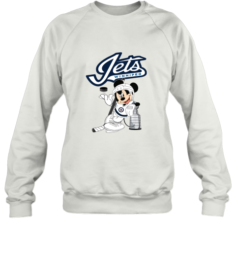 Mickey Winnipeg Jets With The Stanley Cup Hockey NHL Sweatshirt