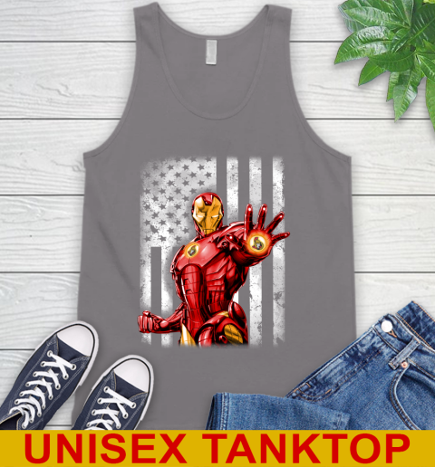 Ottawa Senators NHL Hockey Iron Man Avengers American Flag Shirt Tank Top - Image 7