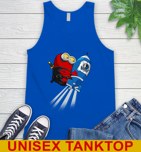 NBA Basketball Dallas Mavericks Deadpool Minion Marvel Shirt Tank Top 4