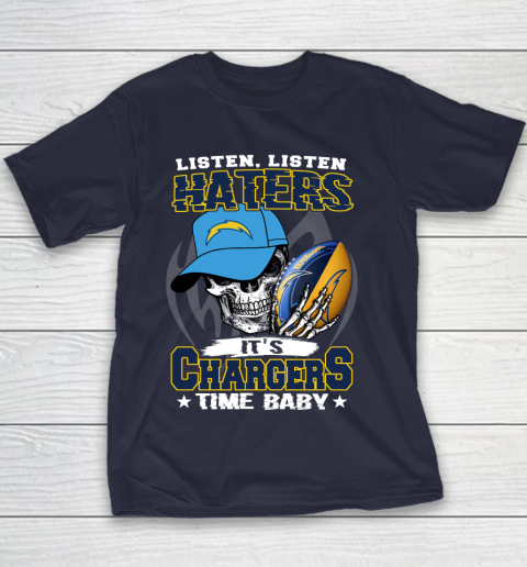 Listen Haters It is CHARGERS Time Baby NFL Youth T-Shirt 2