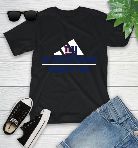 New York Giants NFL Football A Badass Adidas Adoring Fan Sports Youth T-Shirt