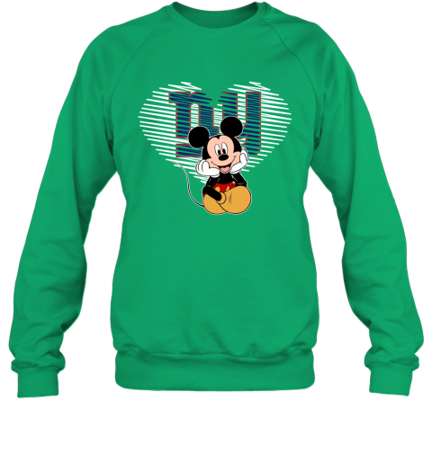 NFL New York Giants The Heart Mickey Mouse Disney Football T Shirt FH6ytFA2ZYZ sweatshirt 35 95 151514 front irish green