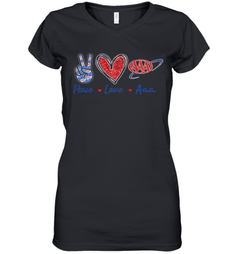 Peace Love Aaa Women's V-Neck T-Shirt