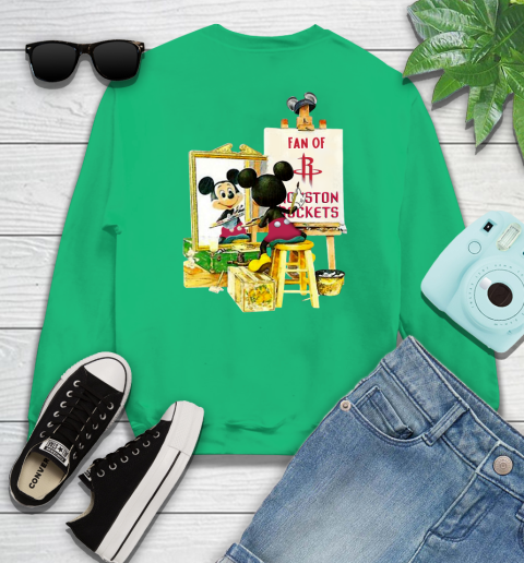 NBA Basketball Houston Rockets Mickey Drawing Shirt 31