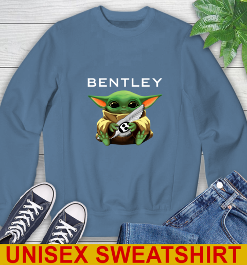Star Wars Baby Yoda Hugs Bentley Car Shirt 34