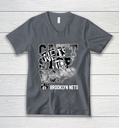 NBA Brooklyn Nets Basketball Can't Stop Vs V-Neck T-Shirt 5 NBA Brooklyn Nets Basketball Can't Stop Vs V-Neck T-Shirt - Image 5
