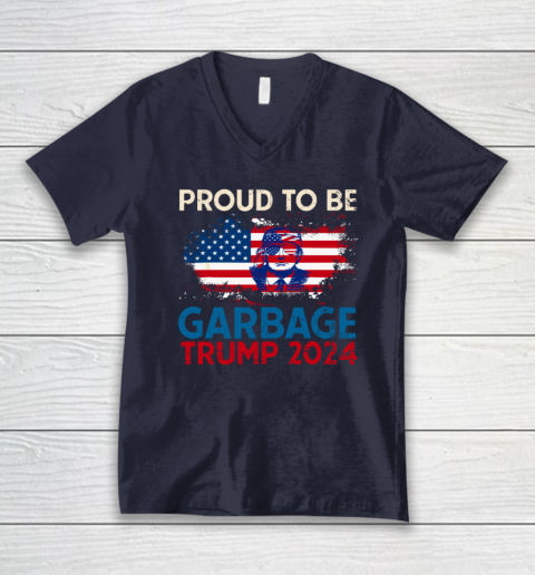 Trump 2024 Election Proud To Be Garbage Vote Trump Presiden V-Neck T-Shirt 2