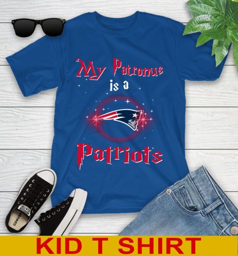 NFL Football Harry Potter My Patronus Is A New England Patriots Youth T-Shirt 10