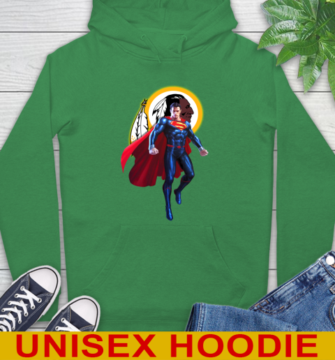 NFL Superman DC Sports Football Washington Redskins Hoodie 8