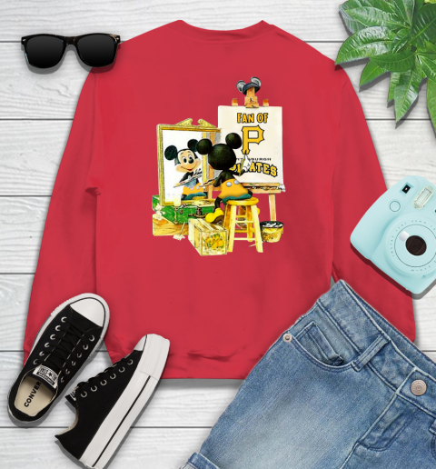 MLB Baseball Pittsburgh Pirates Mickey Drawing Shirt 111