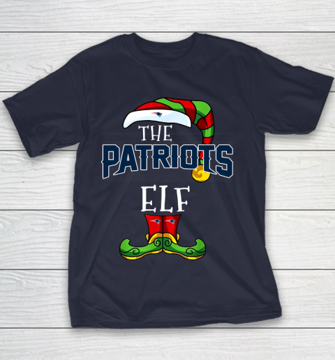 New England Patriots Christmas ELF Funny NFL Youth T Shirt Tee For Sports
