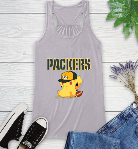 NFL Pikachu Football Sports Green Bay Packers Racerback Tank 5