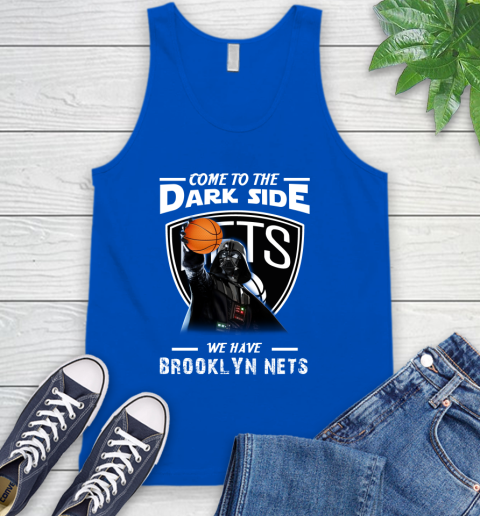 NBA Come To The Dark Side We Have Brooklyn Nets Star Wars Darth Vader Basketball Tank Top 4