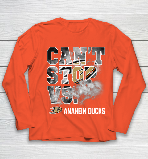 NHL Anaheim Ducks Hockey Can't Stop Vs Youth Long Sleeve 3