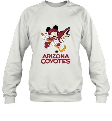NHL Hockey Mickey Mouse Team Arizona Coyotes Sweatshirt
