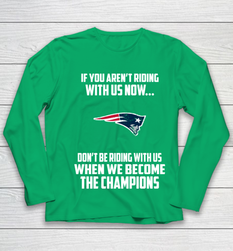 NFL New England Patriots Football We Become The Champions Youth Long Sleeve 4