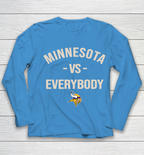 Minnesota Vikings Vs Everybody Youth Long Sleeve 5