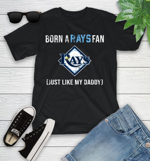 MLB Baseball Tampa Bay Rays Loyal Fan Just Like My Daddy Shirt Youth T-Shirt