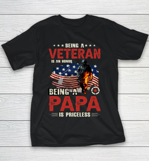 Veteran Shirt Papa Veteran Youth T-Shirt