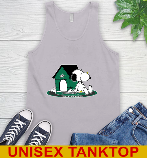 NHL Hockey Dallas Stars Snoopy The Peanuts Movie Shirt Tank Top 4