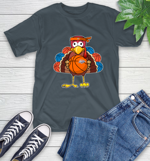 Oklahoma City Thunder Turkey thanksgiving day T-Shirt 9